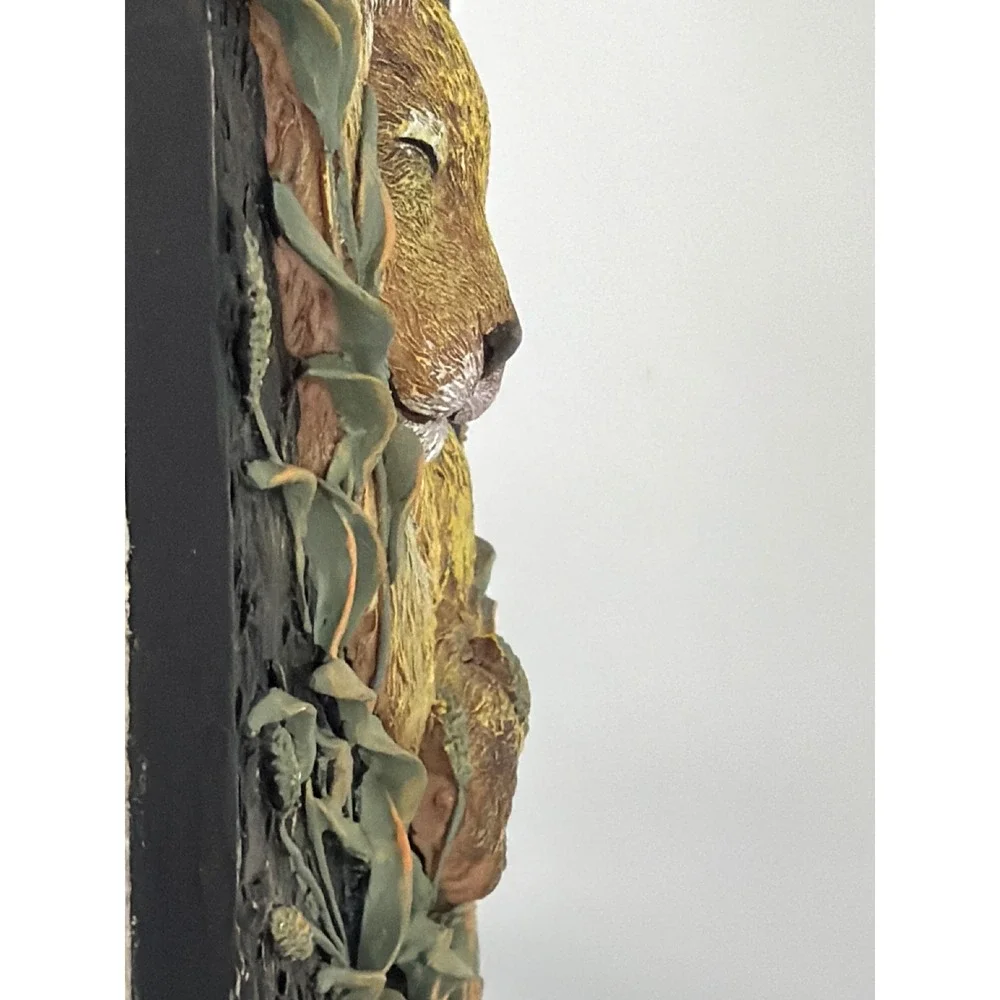 Ruane Manning Lioness and Cub 3D Relief Wall Art Plaque Wildlife Sculpture 10